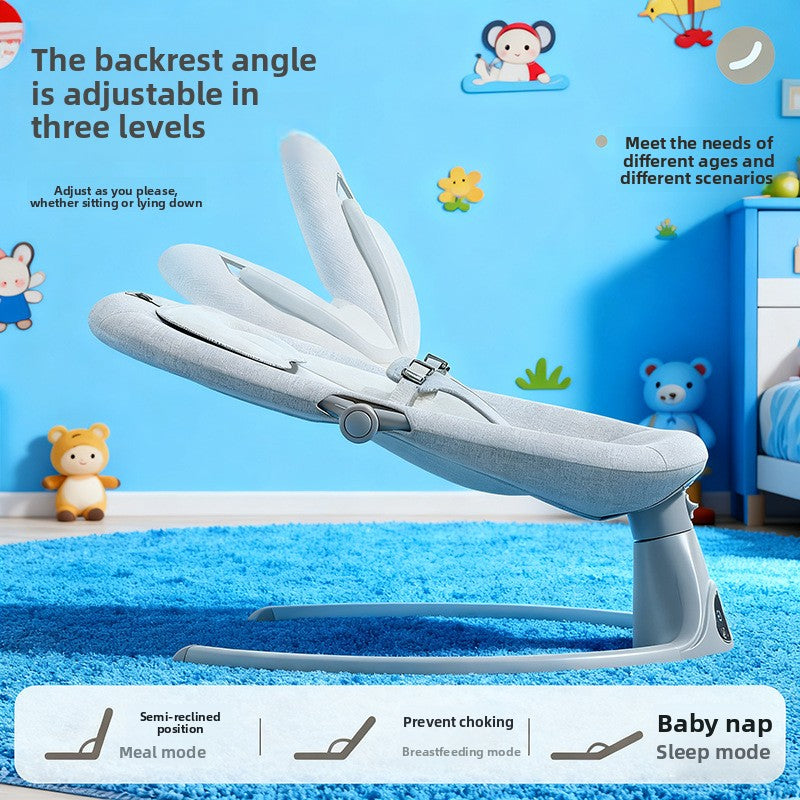 Smart baby chair electric rocker for newborn with remote control
Automatic baby swing with music and feeding tray
Luxury baby rocker chair pink color
Modern baby swing for newborn SnuggleNest