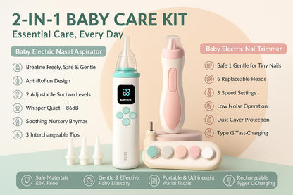 BabyCare Pro Kit — Nasal Aspirator + Nail Trimmer